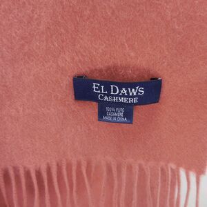 El Daws 100%‎ Cashmere Scarf Pink 14"x64" Soft Warm Fun